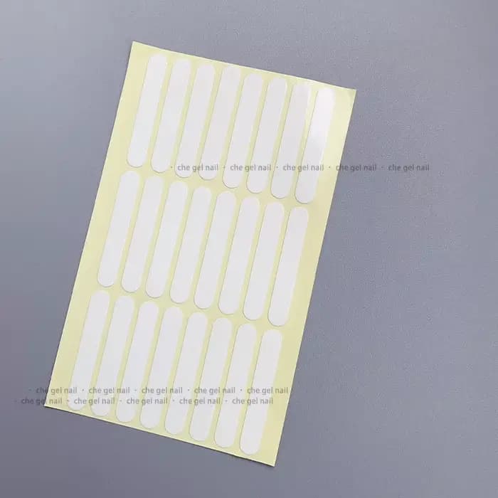 24 pièces/1 feuille de ruban adhésif pour faux ongles, présentoir de colle Double face collée, spect