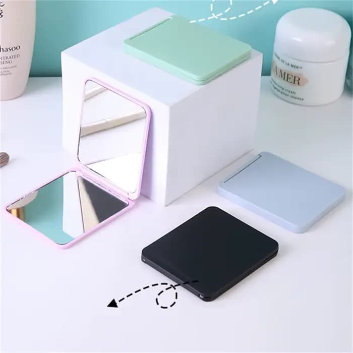 Miroir de maquillage portable pliable, double face, dortoir étudiant, bureau, petit cadeau, vente en