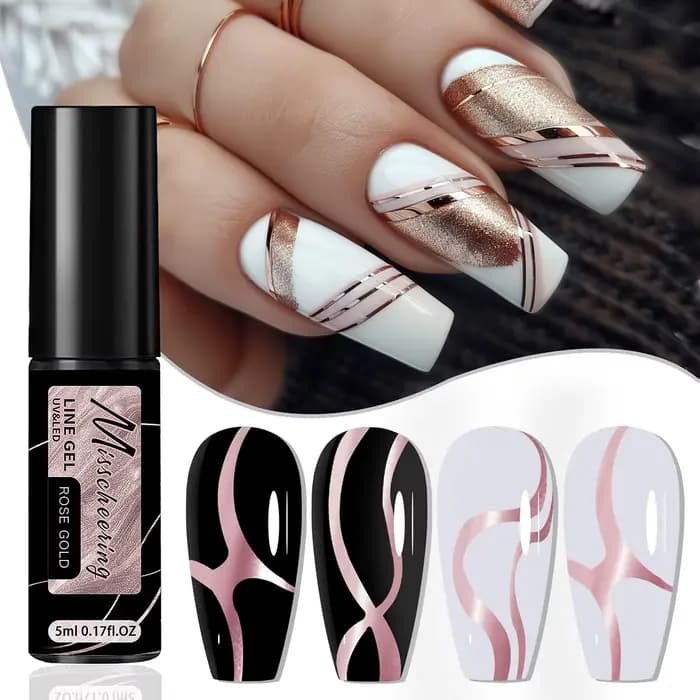 Vernis à ongles Gel à revêtement métallique or argent, effet métallique miroir chromé, Super lumineu
