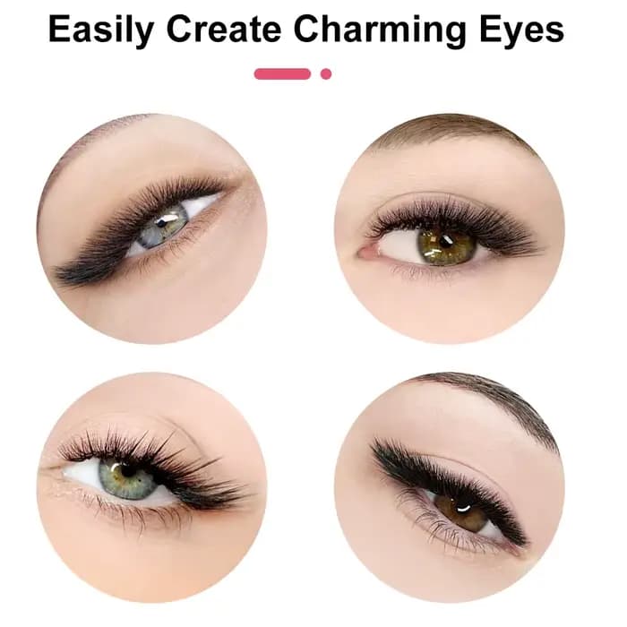 60 faux-cils individuels 30D C/D/L Curl, effet œil de chat, naturels, pour extension de cils, outil