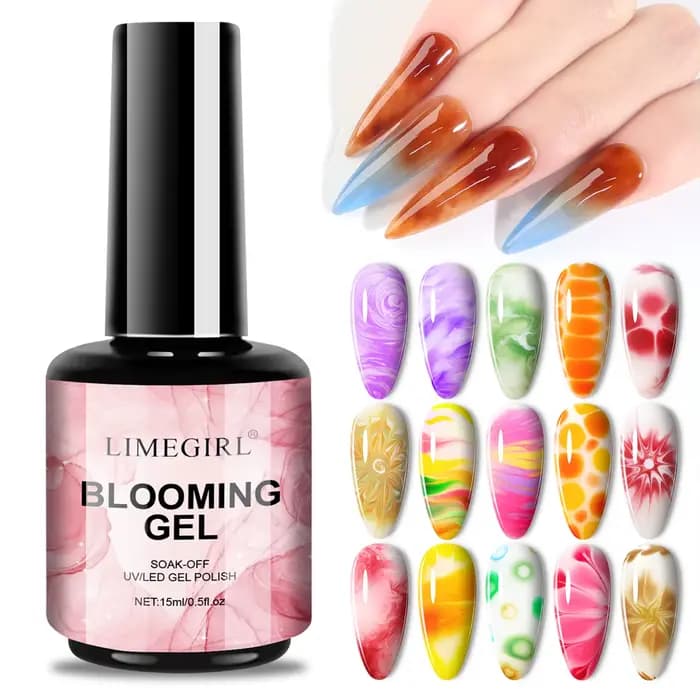 LIMEGIRL 15ML clair floraison Gel vernis UV trempage propagation marbre vernis à ongles Gel peinture