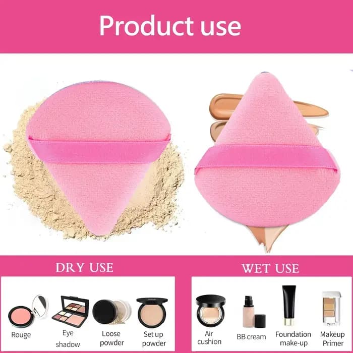 Ensemble de pinceaux et d'éponges de maquillage, bouffantes de maquillage roses, œuf de beauté, band
