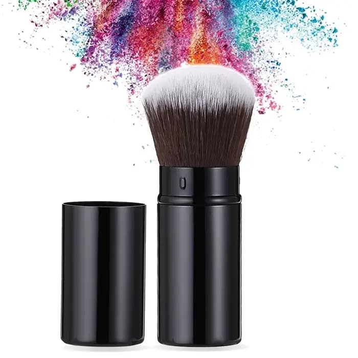 1 pièces pinceau rétractable pinceau de maquillage poudre fard à joues brosse à poudre libre Mini mu