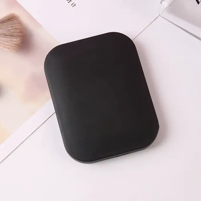 Petit ensemble miroir-peigne, couleur unie, miroir de maquillage pliable portable avec peigne, pour