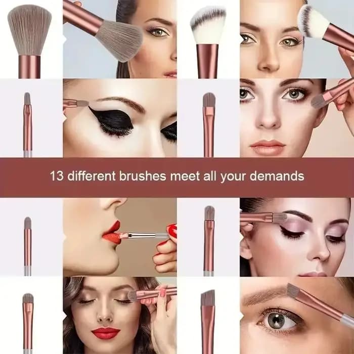 Ensemble de pinceaux de maquillage doux et moelleux, fond de teint cosmétique, poudre, fard à barrag
