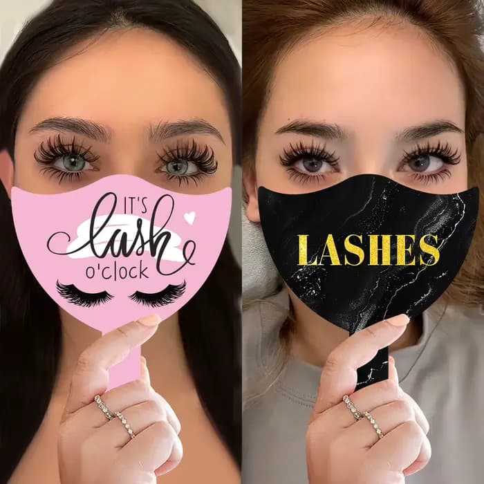 2 pièces technicien de cils Photo accessoire PVC souple cartes de beauté de cils portables pour les