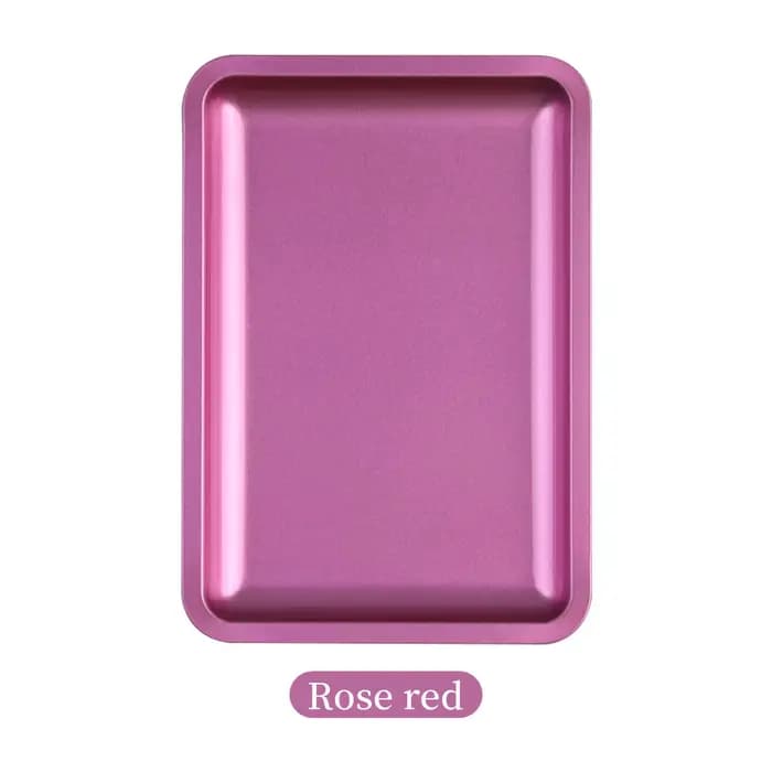 Plateau de rangement carré en acier inoxydable pour cosmétiques, 1 pièce, plaque de manucure pour Na