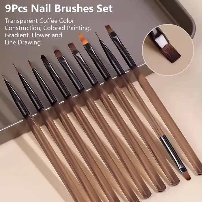 Ensemble de pinceaux à ongles pour professionnel et domestique, stylos de travail tatifs, peinture a