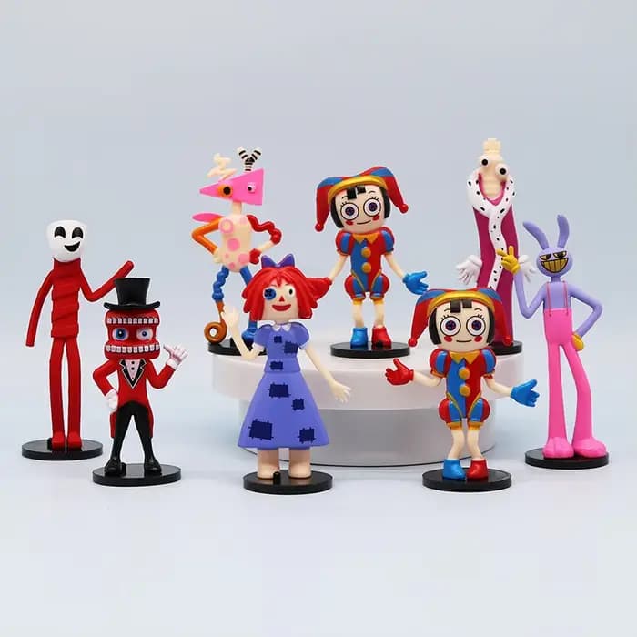 8 types de figurines étonnantes avec figurines magiques du Cirque Numérique, accessoires d'art de de