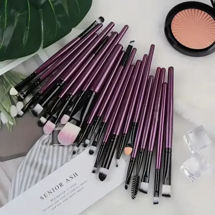 Ensemble de pinceaux de maquillage pour les yeux et les joues, eye-liner, pinceau mélangeur, fond de