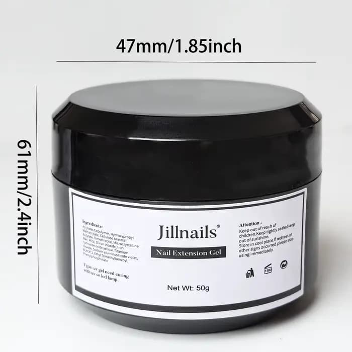 Jillnails Dusty Pink Nude Gel Nail Builder 50G Bourgogne Shimmer Builder Gel UV pour Extension d'ong