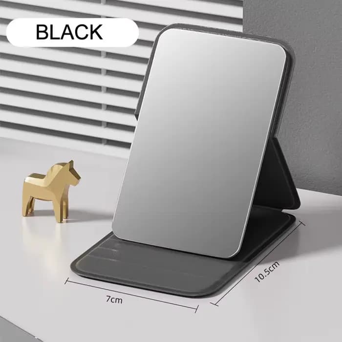 Nouveau miroir de poche pour femmes, mini miroir de maquillage, miroir pliable de haute qualité, pet