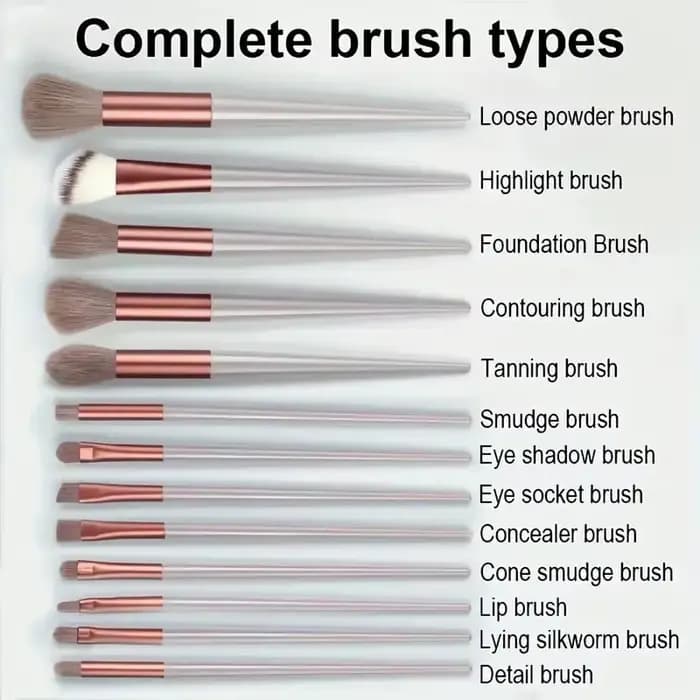 Ensemble de pinceaux de maquillage doux et moelleux, fond de teint cosmétique, poudre, fard à barrag