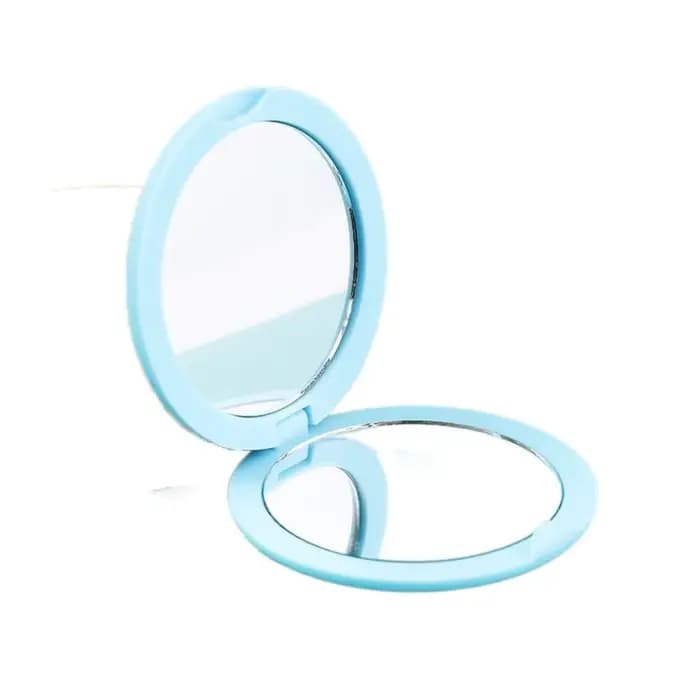 Miroir rond miniature double face créatif, miroir pliable miniature rond, miroir de maquillage rond