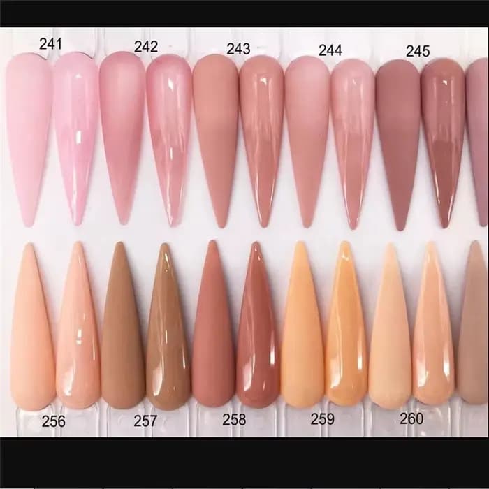 Poudre acrylique pour ongles nus en vrac, 50g/100g, 4 en 1, couleurs unies, poudres de cristal, Exte