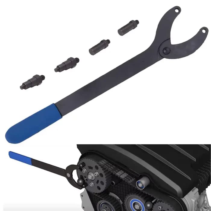 Kit d'outils de changement de courroie de distribution moteur, support de poulie anti-synchronisatio