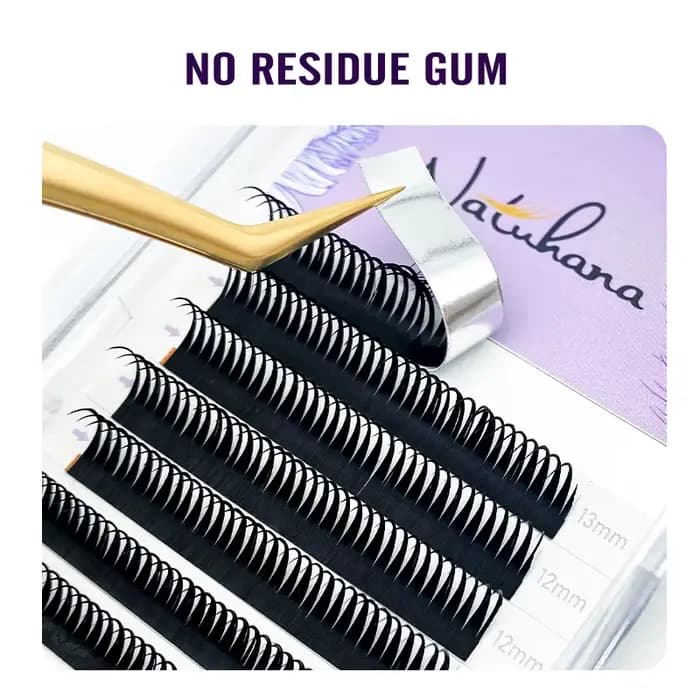 NATUHANA nouveau 0.07mm Extension de cils humides Manga vaporeux Cosplay Type pointes Extensions de