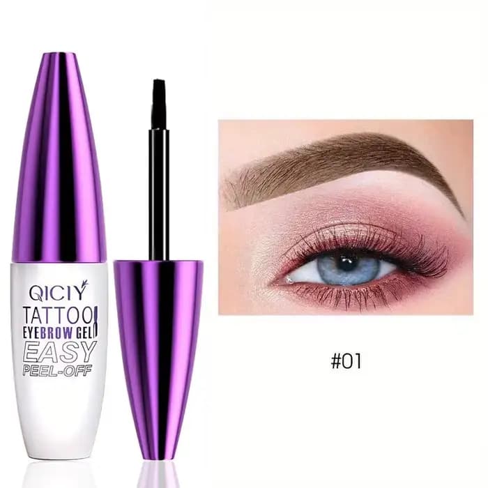 Gel à sourcils peel-off, fixation de la couleur longue durée, résistant à l'eau et à la transpiratio
