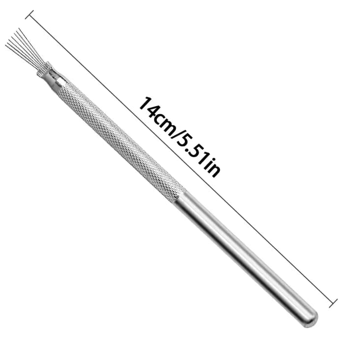 Liner à ongles à 7 broches, outils d'art des ongles, lignes à rayures en acier inoxydable, stylos po
