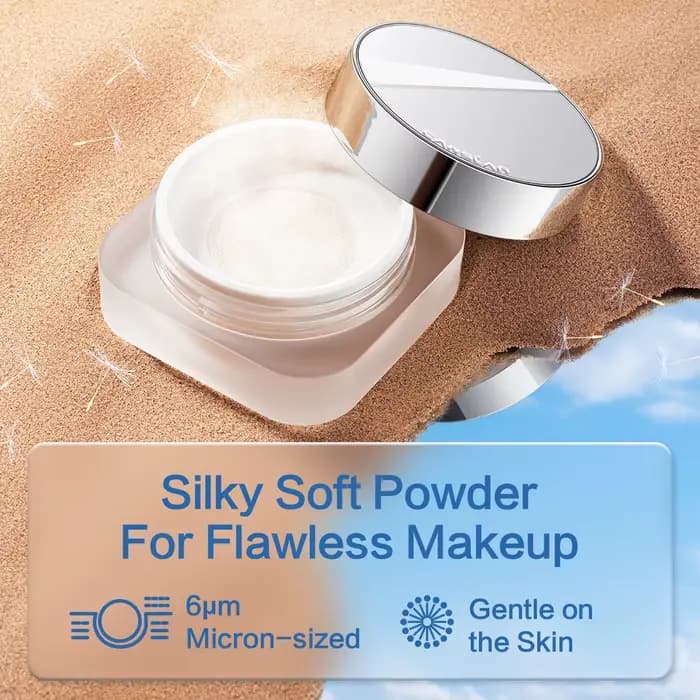 CARSLAN Cloud Touch – poudre de protection solaire à mise au point douce, poudre de réglage libre SP