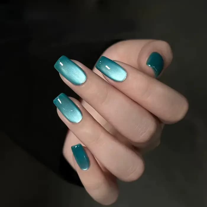 1-12 pièces TC été bleu perle de verre oeil de chat Gel vernis à ongles Flash blanc Spar couleur nue