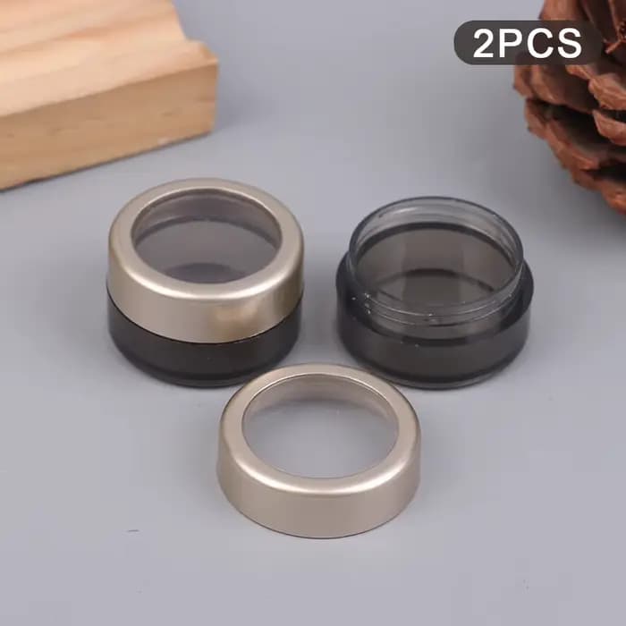 Bouteille transparente en plastique à paillettes, boîte de poudre d'ombre à paupières, Gel pour ongl