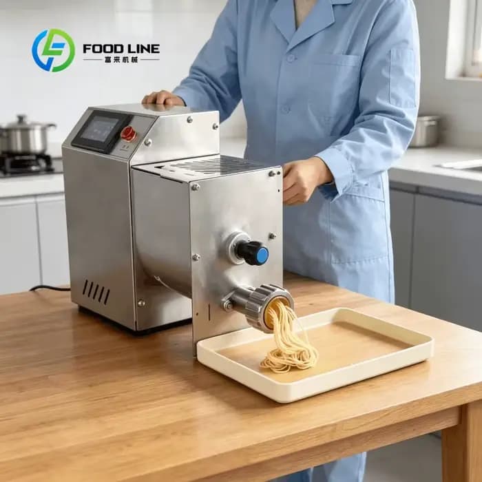 Machine à pâtes à écran tactile personnalisée, recettes prédéfinies, spaghetti, macaroni, fettuccine
