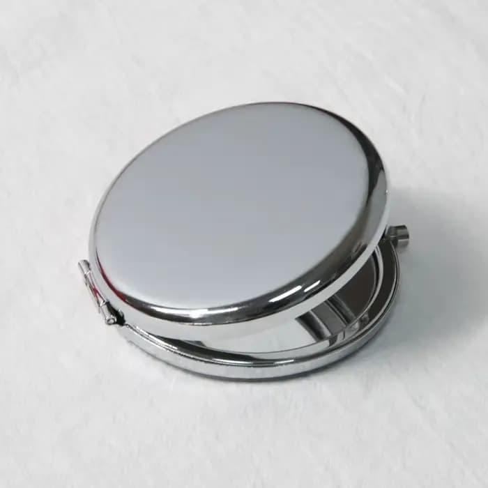 Petit miroir Double face Portable pliant rond miroir de maquillage or Rose Simple Mini hommes et fem
