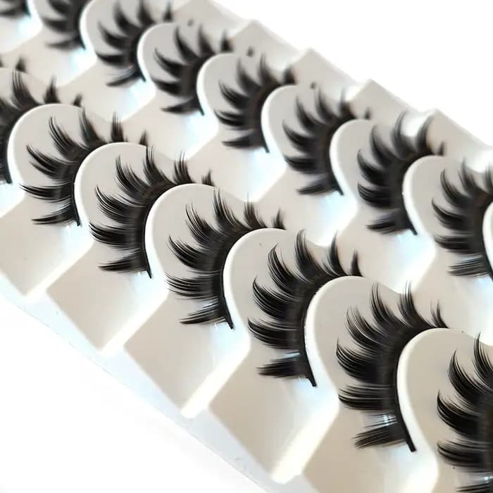 Faux cils de vison longs faits à la main, cils d'apparence spectaculaire, outils cosmétiques, maquil