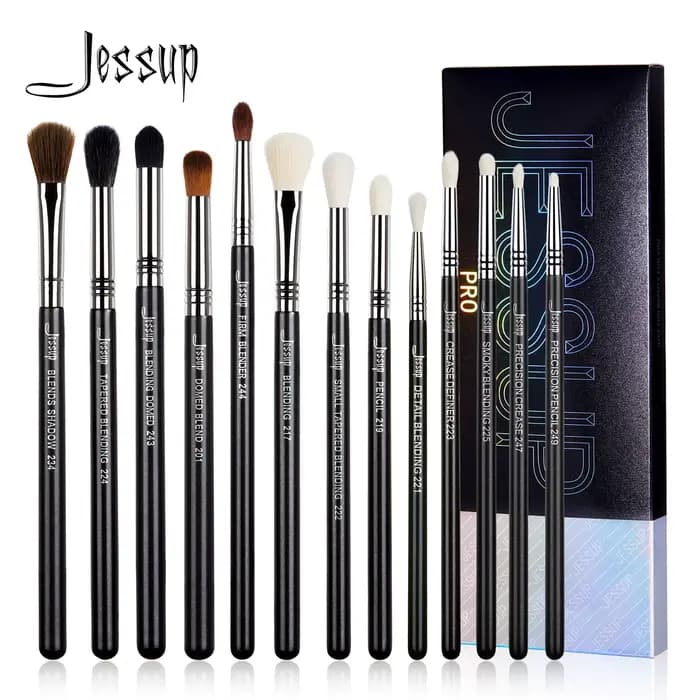 Jessup-Ensemble de pinceaux de maquillage pour les yeux, pinceau professionnel pour mélange des yeux