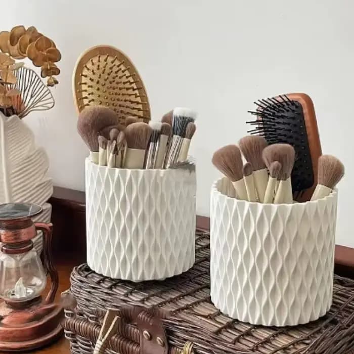 Seau pour pinceaux de maquillage, Rotation à 360 degrés, grande capacité, rouge à lèvres, crayon à s