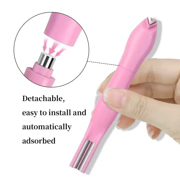 Bâton magnétique pour ongles œil de chat 3 en 1, motif serpent, cœur d'amour, œil de chat français,