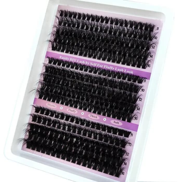 HBZGTLAD 15 rangées de cils moelleux 60D-100D grappes de cils épais naturels D/CC/DD cils individuel