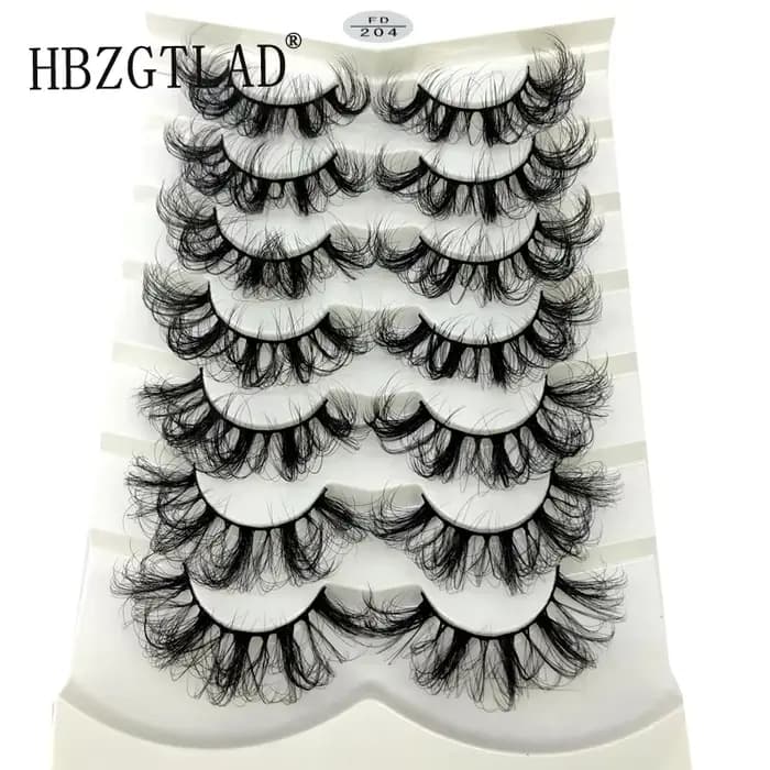 8 paires 15-22mm naturel 3D faux cils faux cils kit de maquillage vison cils extension vison cils ma