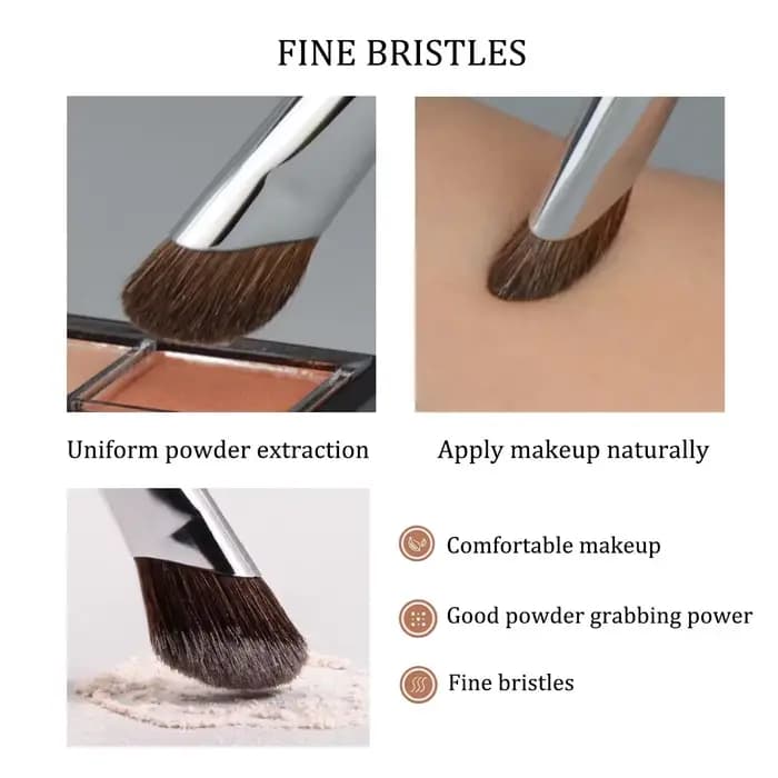 Pinceau d'ombre antarctique 3D pour contour du visage, brosse de maquillage, blush à tête douce, sur