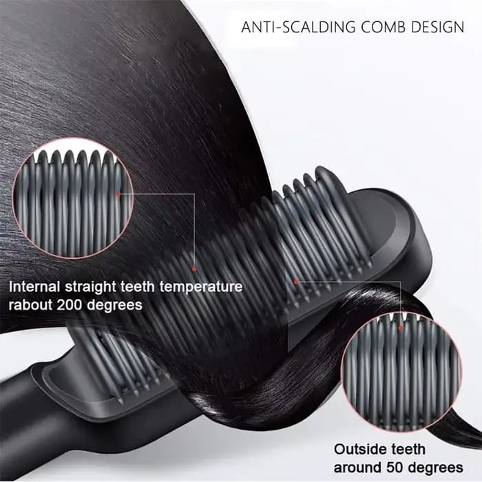 Lisseur Électrique Professionnel Rapide, Peigne Chaud, Soins Personnels, Brosse de Coiffure Multifon