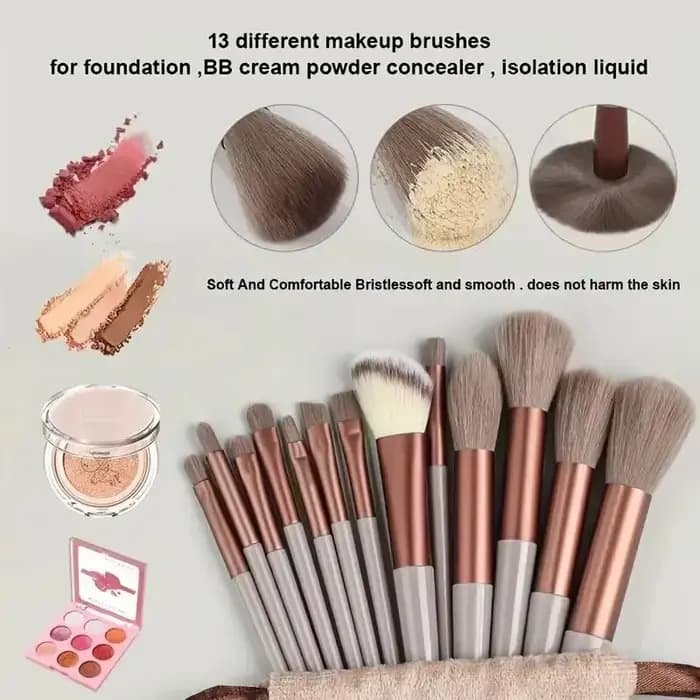 Ensemble de pinceaux de maquillage doux et moelleux, fond de teint cosmétique, poudre, fard à barrag