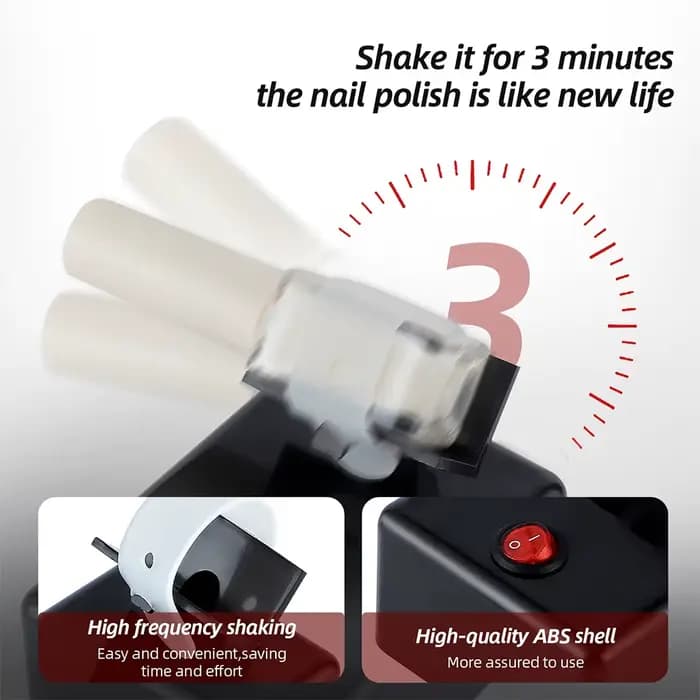 Agitateur électrique pour vernis à ongles, encre de tatouage, mélangeur de pigments, vernis à ongles