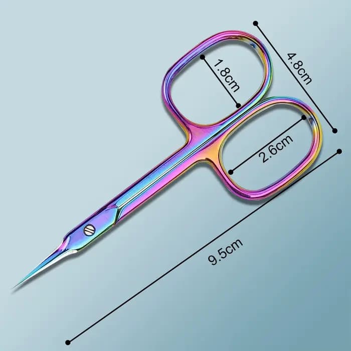 Ciseaux à cuticules pour ongles, 1 pièce, sourcils/cils, moustache, multi-usages, Extra fins, incurv