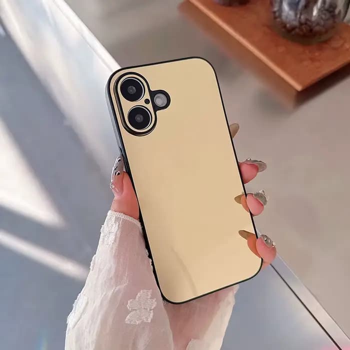 Coques de téléphone miroir pour IPhone 17 16 15 14 13 12 Pro Max, couverture arrière de protection