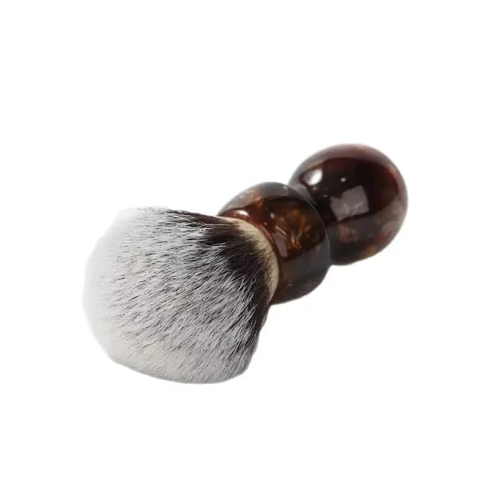 YAQI – moustaches de chat Caramel, cheveux synthétiques, brosse de rasage humide pour hommes