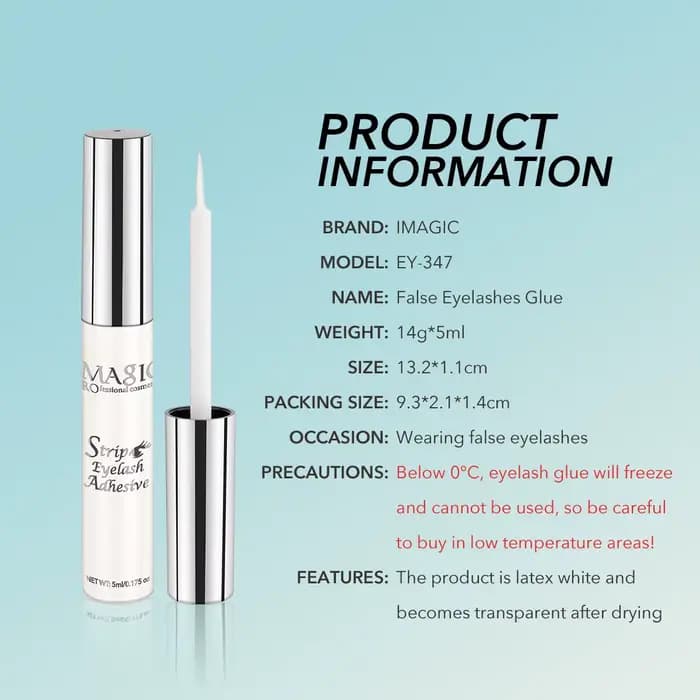 IMAGIC – colle pour extensions de faux-cils, 5ml, imperméable, séchage rapide, longue durée, forte,