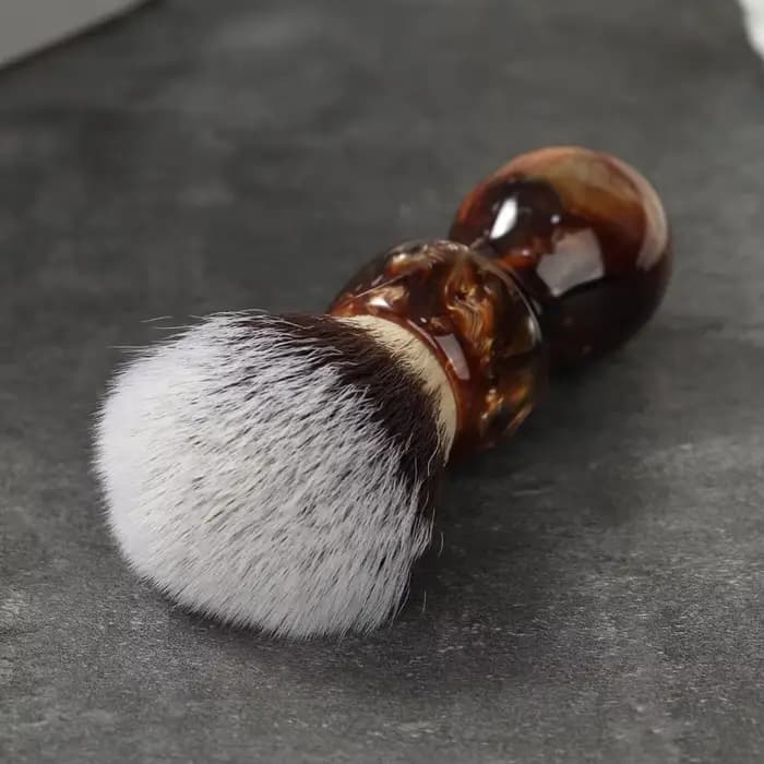 YAQI – moustaches de chat Caramel, cheveux synthétiques, brosse de rasage humide pour hommes