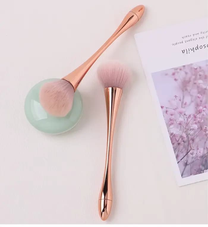 Brosse professionnelle en poudre à paillettes douces et moelleuses de grande taille, brosse de netto