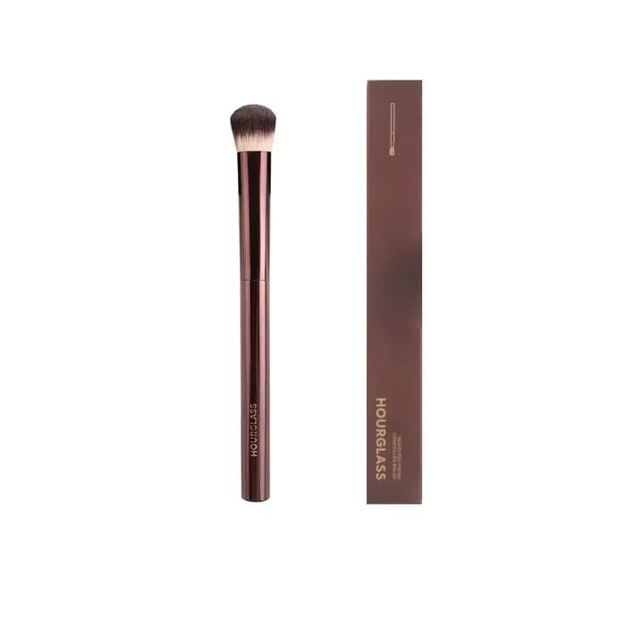 Pinceaux de maquillage en poudre sablier, 1 pièce, pour fond de teint, fard à joues, manche en métal