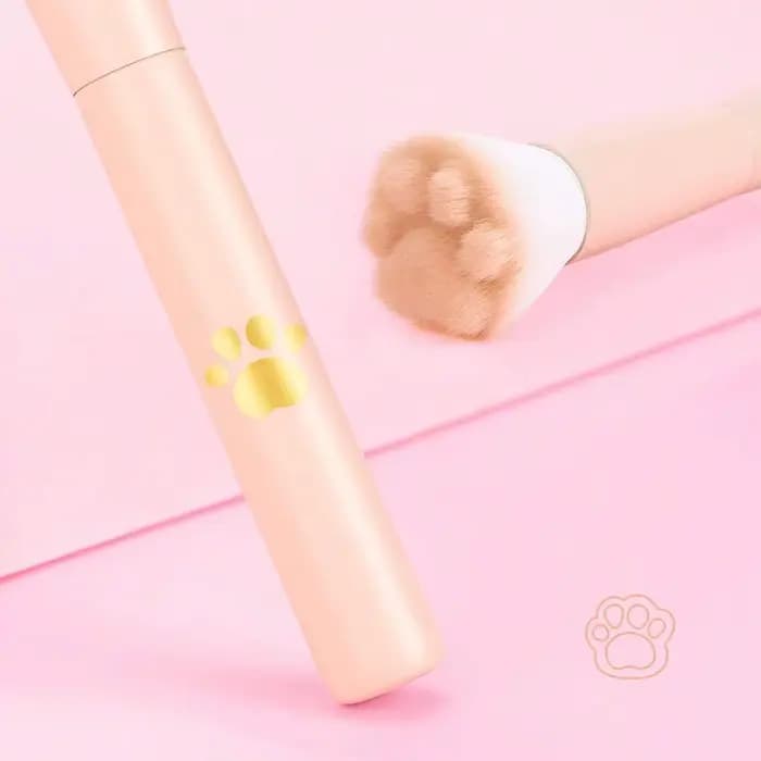 Nouveau pinceau à Blush patte de chat avec boîte de rangement, outil de maquillage professionnel ada
