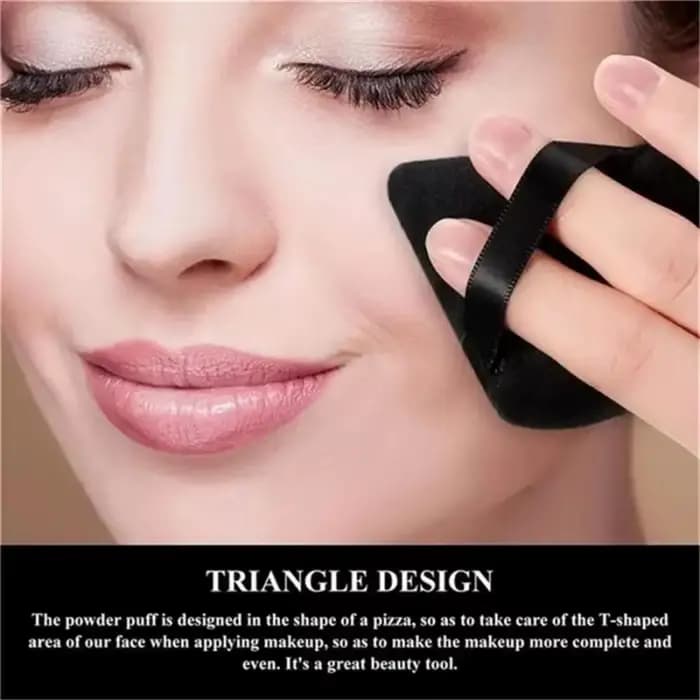 Mini éponge en velours triangle pour fond de teint, applicateur de correcteur pour le visage, éponge