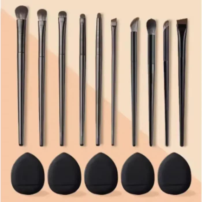 Ensemble de pinceaux de maquillage pour les yeux, 10 pièces, lame d'eye-liner sous couverture, détai