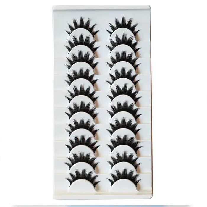 Faux cils de vison longs faits à la main, cils d'apparence spectaculaire, outils cosmétiques, maquil