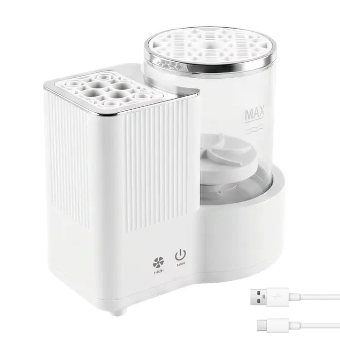 Machine de nettoyage électrique 3 en 1 pour pinceaux de maquillage, nettoyeur et sécheur automatique